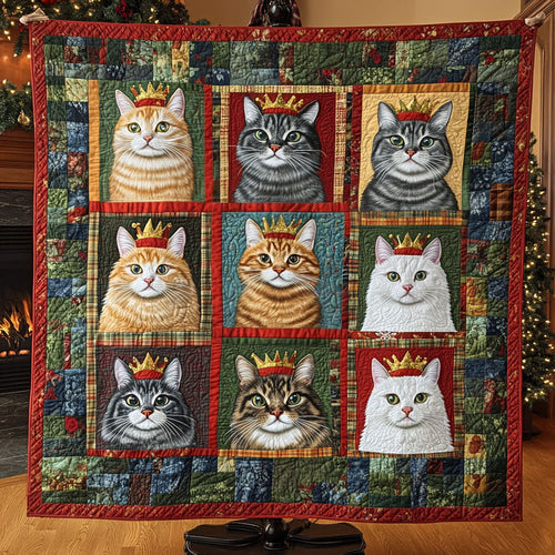 Whisker Wonderland Quilted Blanket - Throw (55" x 60")
