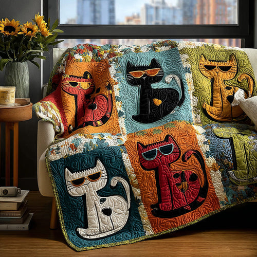 Whiskered Warmth Quilted Blanket - Baby (30" x 40") - Pack 1