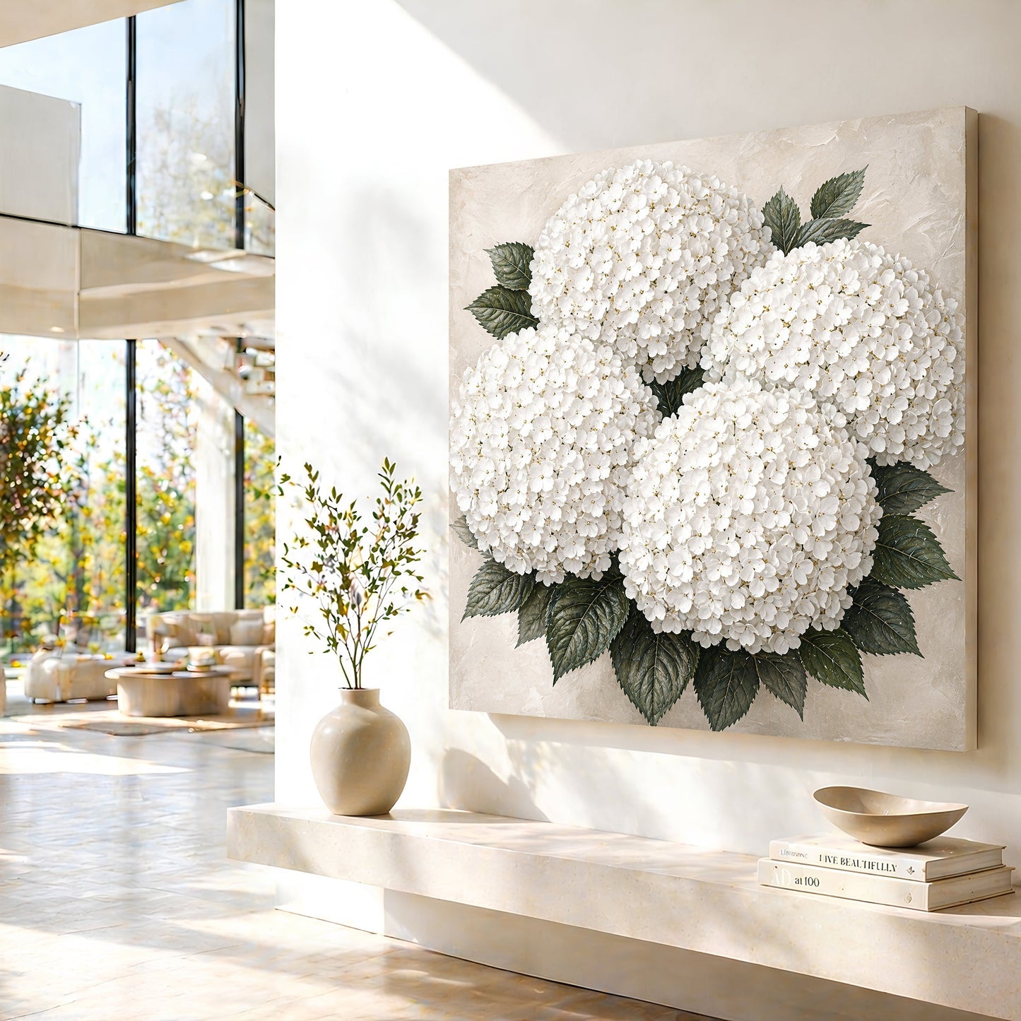 White Hydrangea Cloud