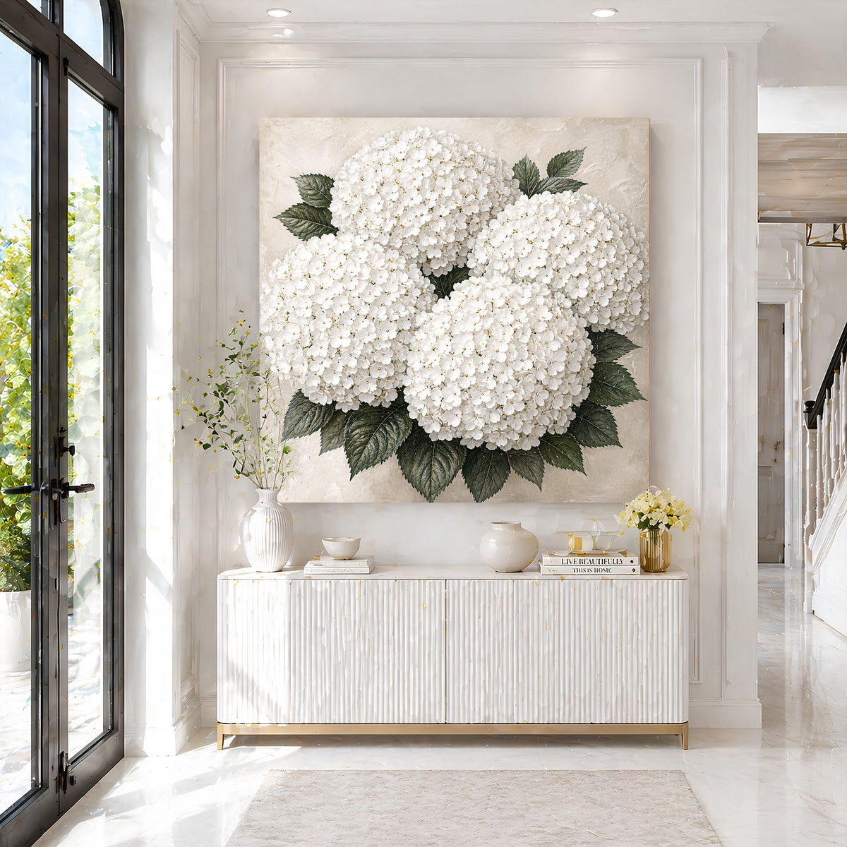 White Hydrangea Cloud