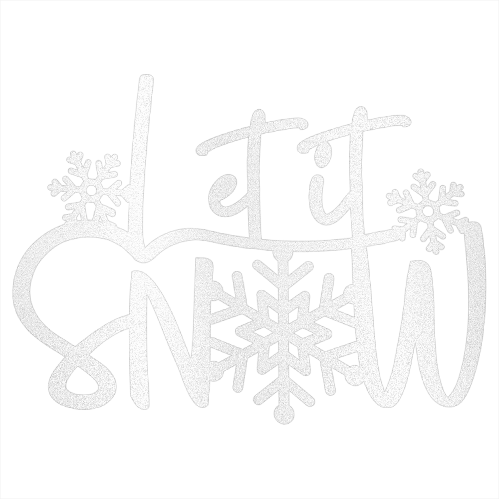 Let It Snow Steel Wall Decor