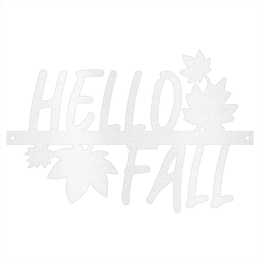 Hello Fall Steel Wall Decor