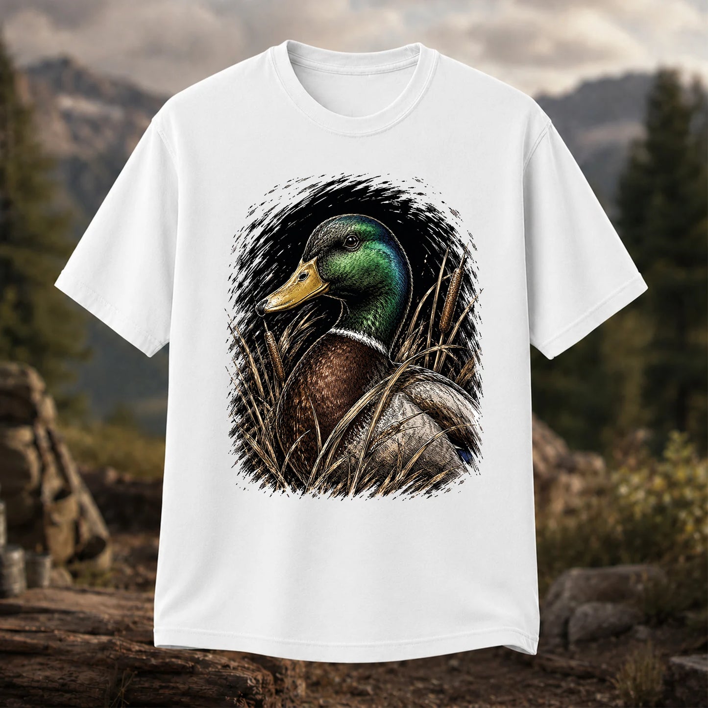 Mallard Duck T-Shirt, Vintage Waterfowl Hunting Tee