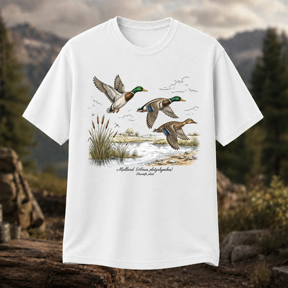 Mallard Anas Platyrhynchos T-Shirt, Vintage Duck Plate