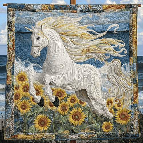White Windrunner Art Quilt Hanging - Baby (30" x 40")