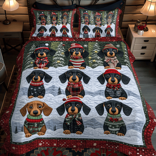 Wiener Winter 3-Piece Quilted Bedding Set - Single (59" x 70")