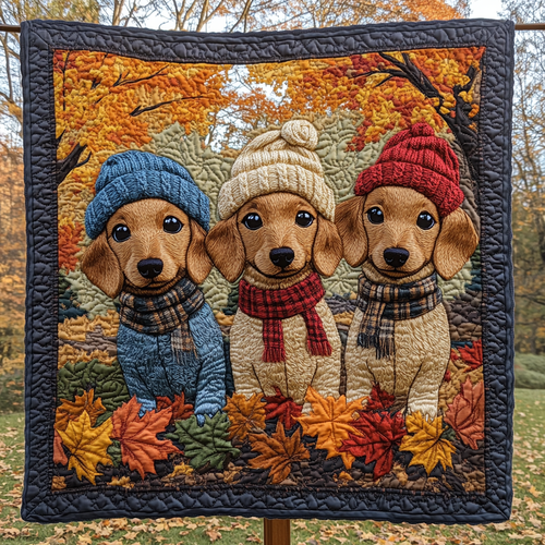 Wiener Wonder Quilted Blanket - Throw (55" x 60")