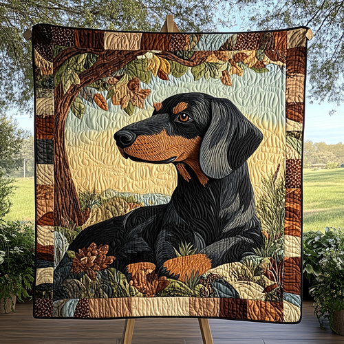 Wiener Wonder Quilted Blanket - Throw (55" x 60")