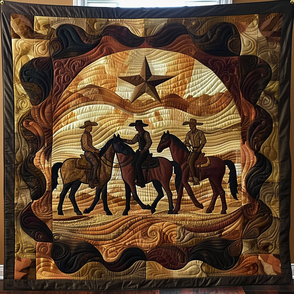 Wild West Journey Quilted Blanket - Throw (55" x 60")