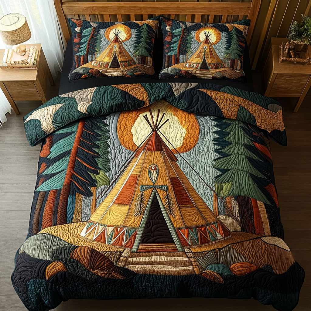 Wild Escape 3-Piece Quilted Bedding Set - Single (59" x 70")