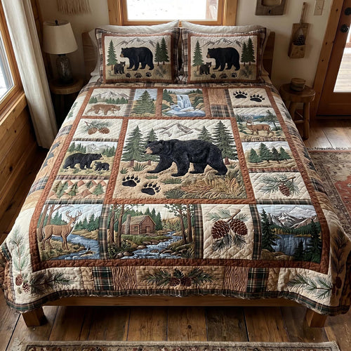 Wild Haven 3-Piece Quilted Bedding Set - Single (59" x 70")