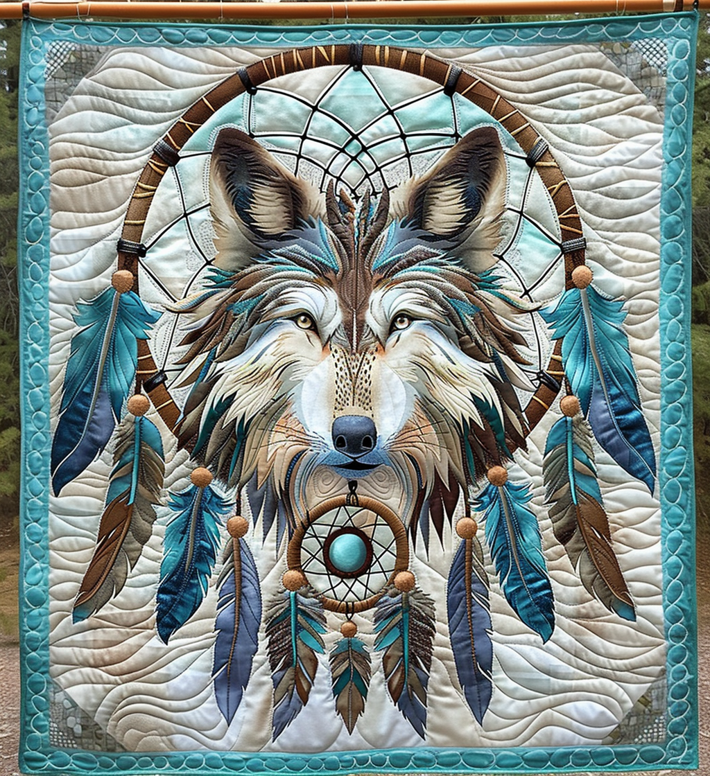 Wild Soul Protector Quilted Blanket - Throw (55" x 60")