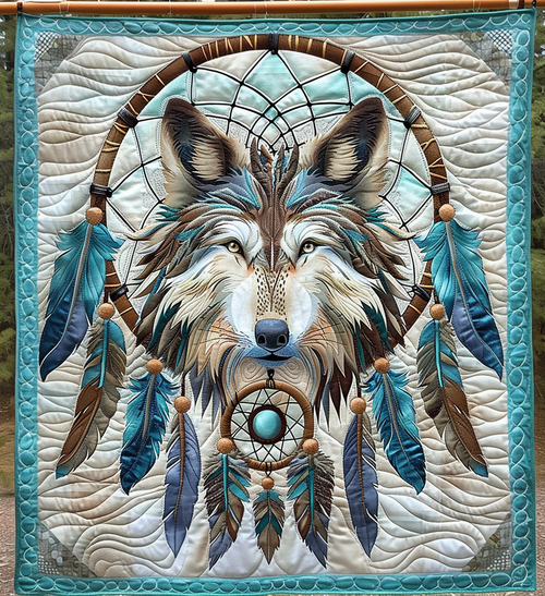 Wild Soul Protector Quilted Blanket - Throw (55" x 60")