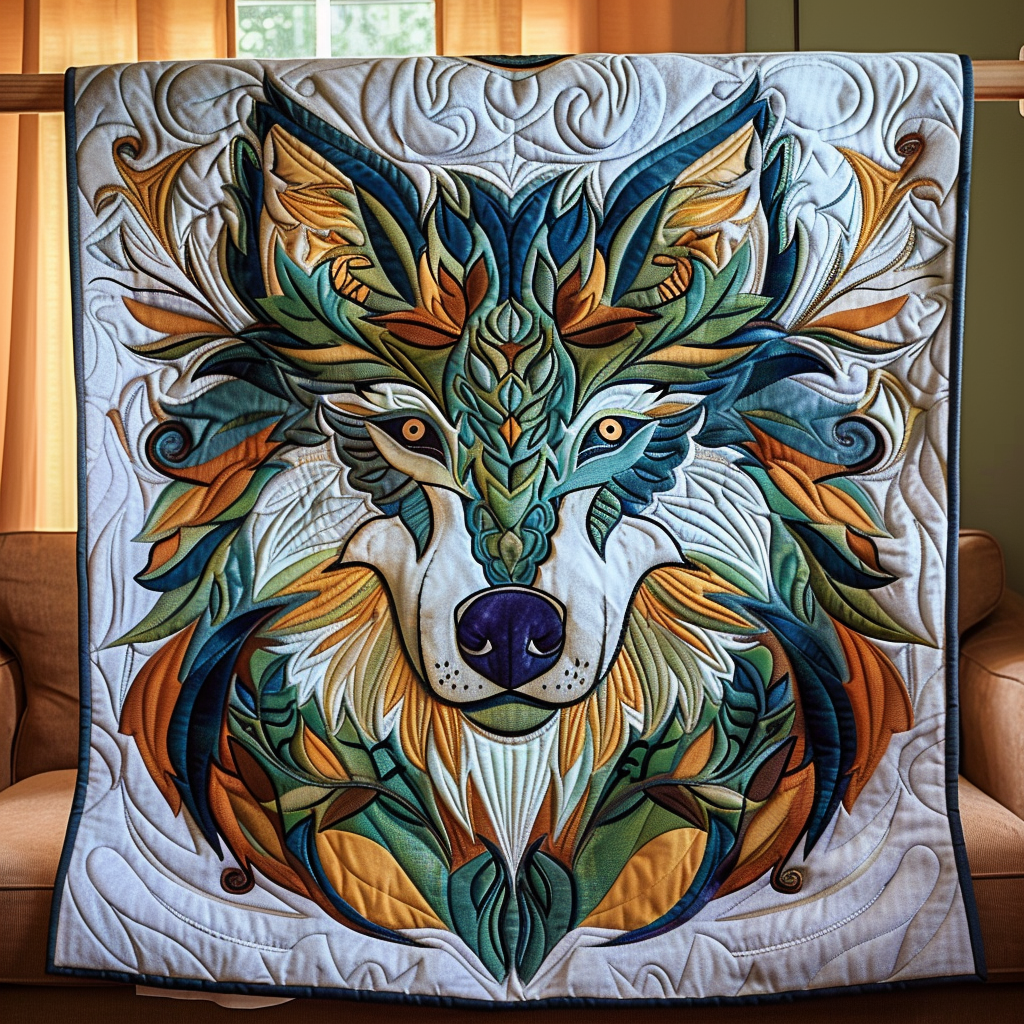 Wilderness Echoes Quilted Blanket - Throw (55" x 60")