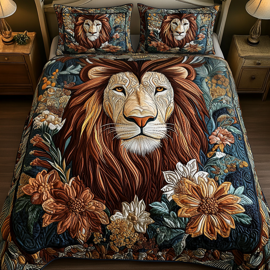 Wilderness Spirit 3-Piece Quilted Bedding Set - Single (59" x 70")