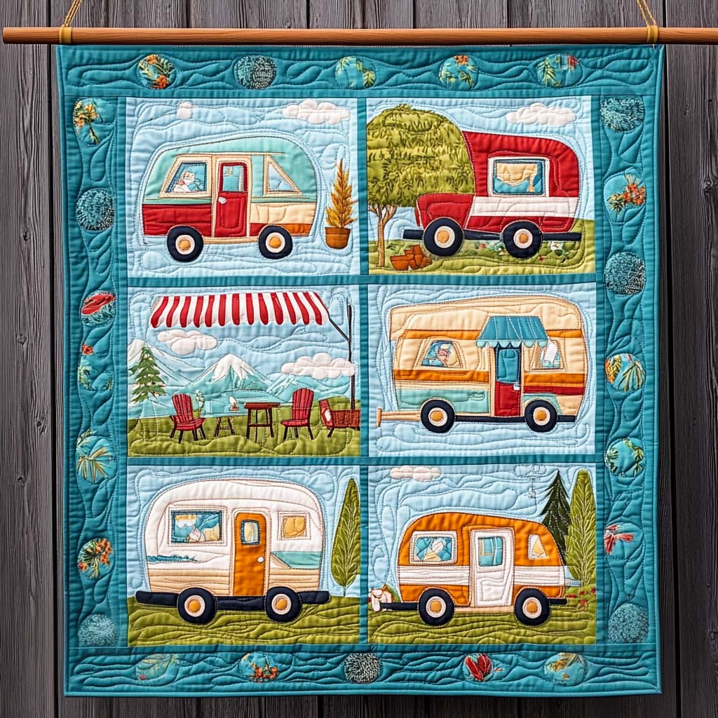 Wilderness Way Quilted Blanket - Throw (55" x 60")