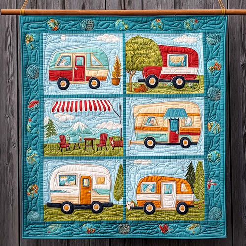 Wilderness Way Quilted Blanket - Throw (55" x 60")