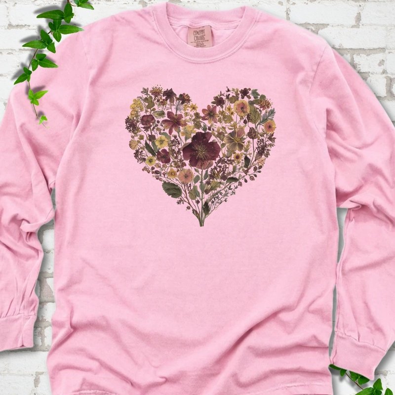 Wildflower Heart LS T-Shirt