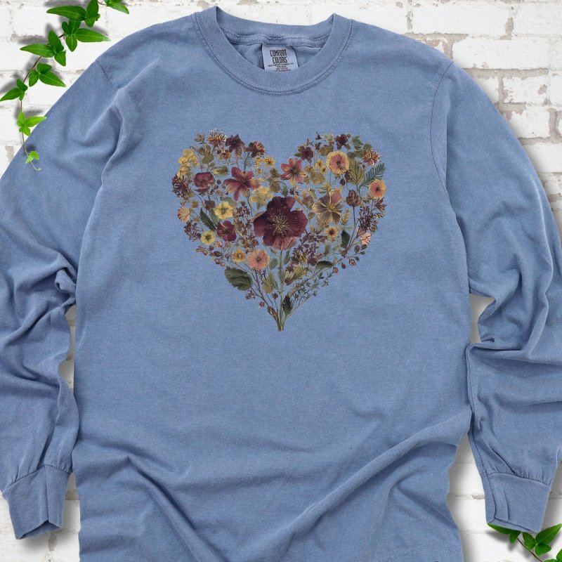 Wildflower Heart LS T-Shirt