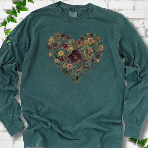 Wildflower Heart LS T-Shirt