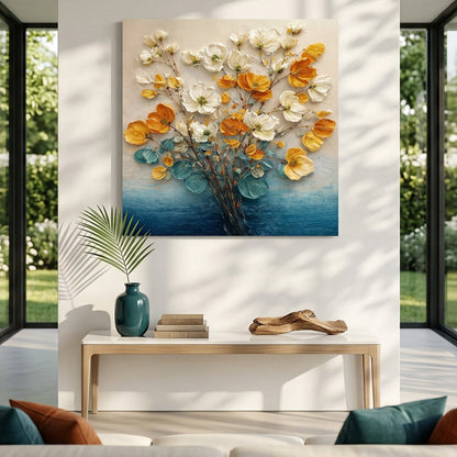 Wildflowers In Warm Hues