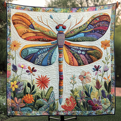 Wings of Serenity Quilted Blanket - Throw (55" x 60")
