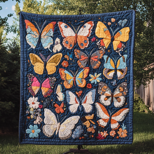 Wings of Wonder Quilted Blanket - Throw (55" x 60")