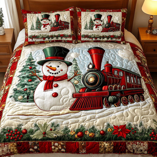 Winter Glow 3-Piece Quilted Bedding Set - Single (59" x 70")