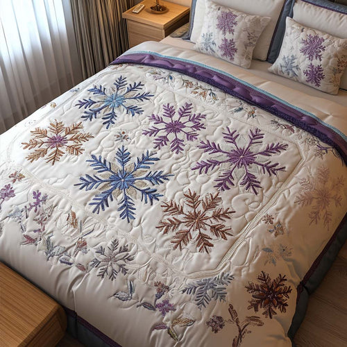 Winter Hues 3-Piece Quilted Bedding Set - Single (59" x 70")
