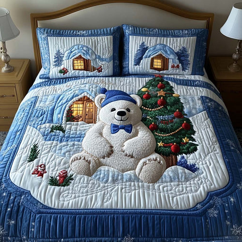 Winter Wonderland 3-Piece Quilted Bedding Set - Single (59" x 70")