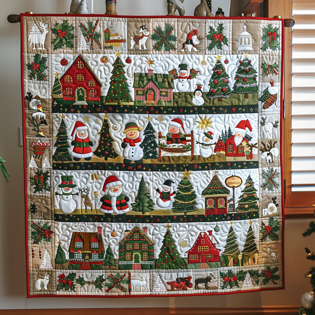 Winter Wonderland Quilted Blanket - Throw (55" x 60")