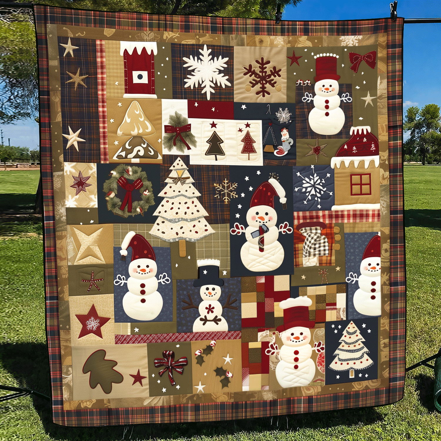 Winter Wonderland Quilted Blanket - Throw (55" x 60")