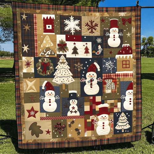 Winter Wonderland Quilted Blanket - Throw (55" x 60")