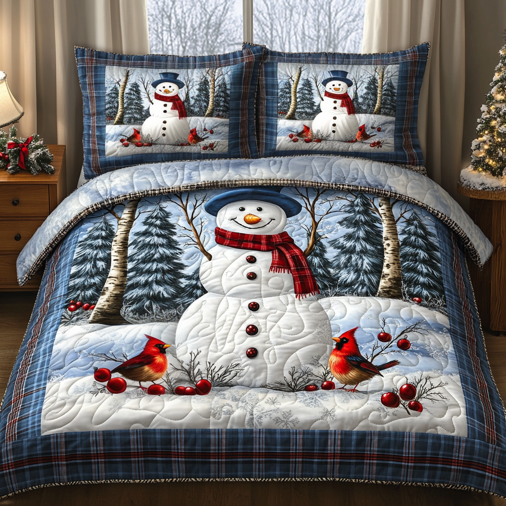Single (59'' x 70'') /Winter Glow Quilted Bedding Set