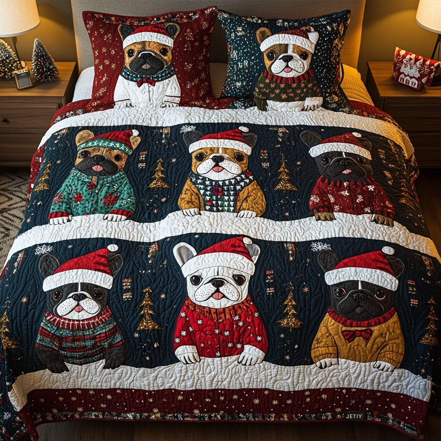 Winter Whispers 3-Piece Quilted Bedding Set - Single (59" x 70")