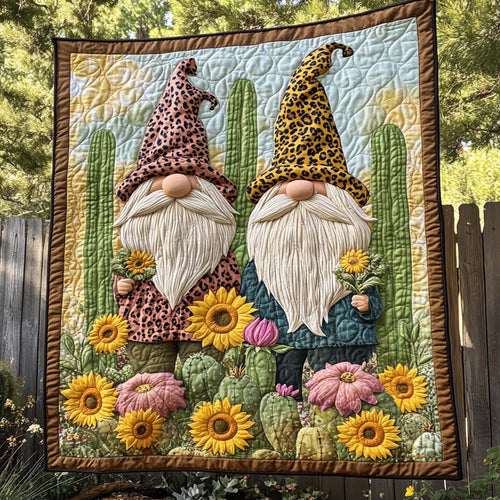 Woodland Gnome Picnic Quilted Blanket - Baby (30" x 40") - Pack 1