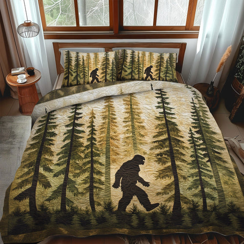 Woodland Mystery 3-Piece Quilted Bedding Set - Single (59" x 70")