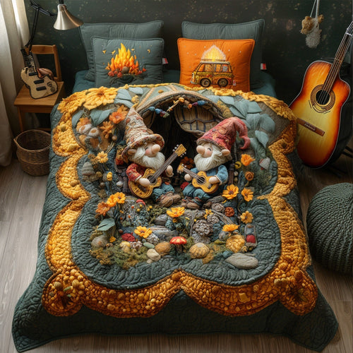 Woodland Serenade 3-Piece Quilted Bedding Set - Single (59" x 70")