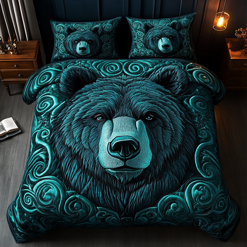 Woodland Wanderer 3-Piece Quilted Bedding Set - Single (59" x 70")