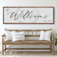Family Sign - canvas