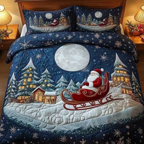 Yuletide Joy 3-Piece Quilted Bedding Set - Single (59" x 70")