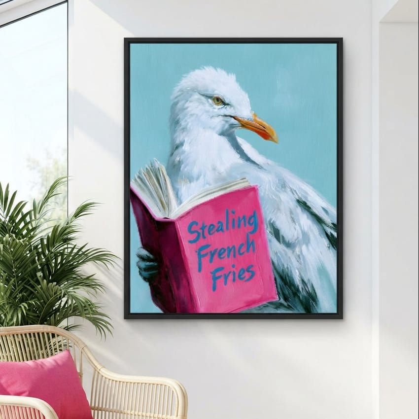 A Gull Studies The Culinary Arts Canvas Wall Art