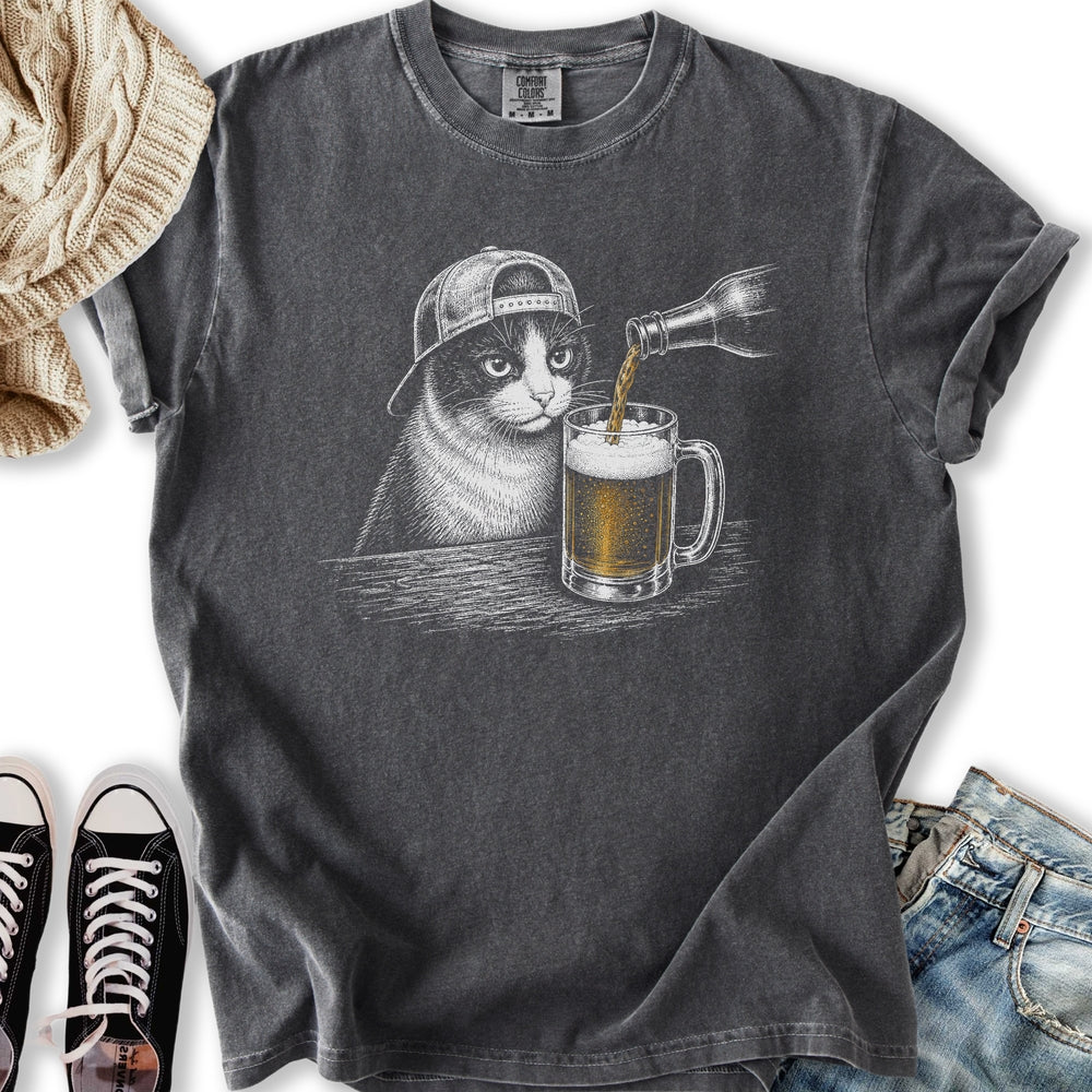 Beer Cat Relaxed Tee