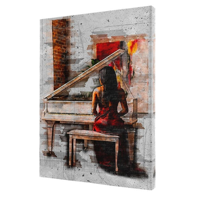Elegant Sounds Sketch Art Canvas Wall Art