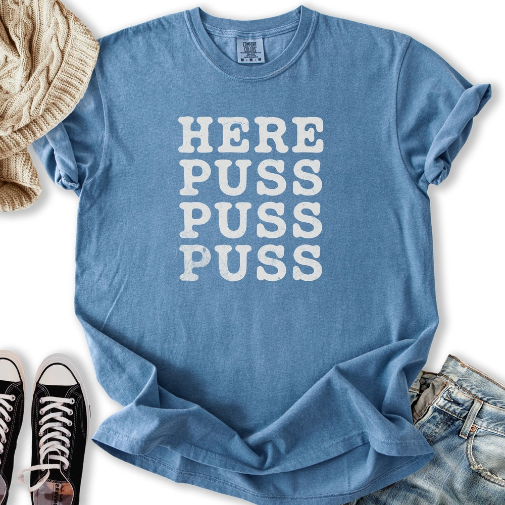 Here Puss Puss Relaxed Tee