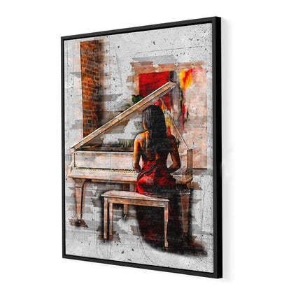 Elegant Sounds Sketch Art Canvas Wall Art