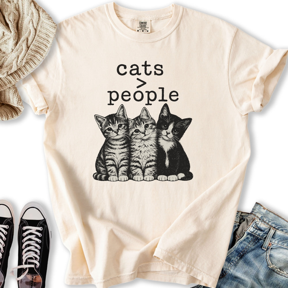 Cats > People Relaxed Tee