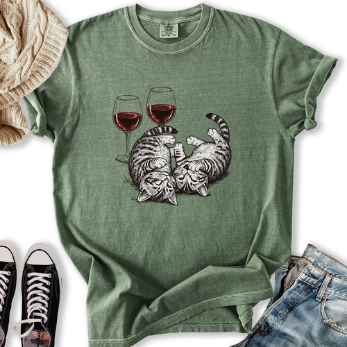 Red Wine Kittens Relaxed Tee