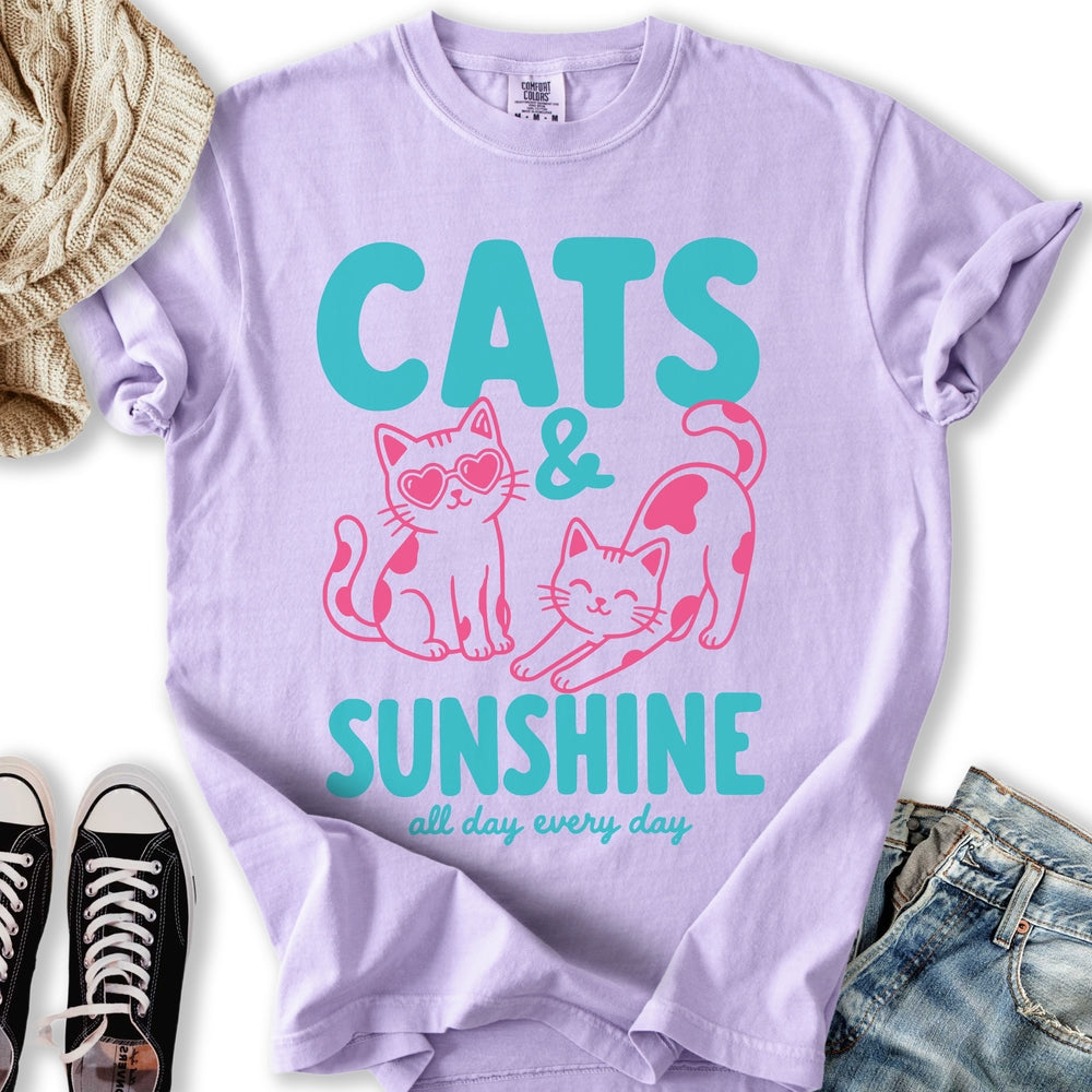 Cats and Sunshine Relaxed Tee