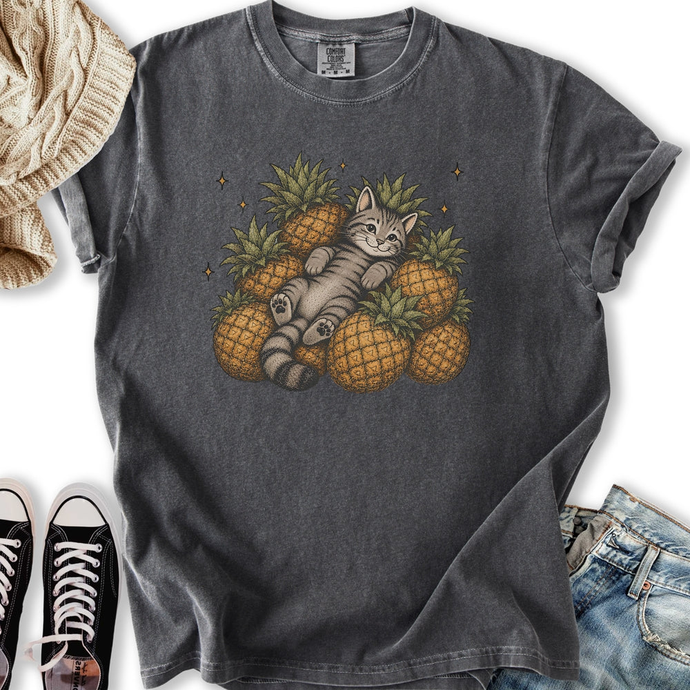 Pineapple Cat Relaxed Tee